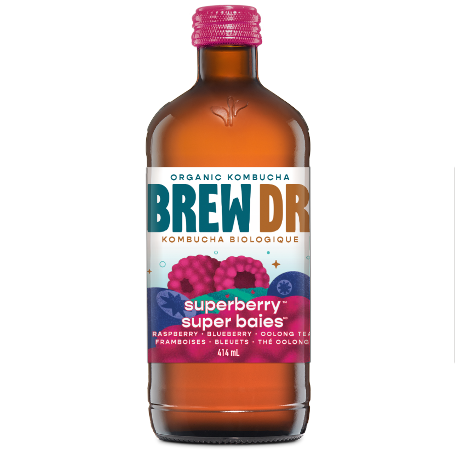 Brew Dr. Kombucha - SUPERBERRY (12 x 414 mL)